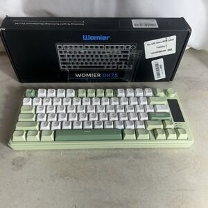 Womier DK75 75% Wireless Gaming Keyboard, RGB Backlit Creamy Keyboard with Media